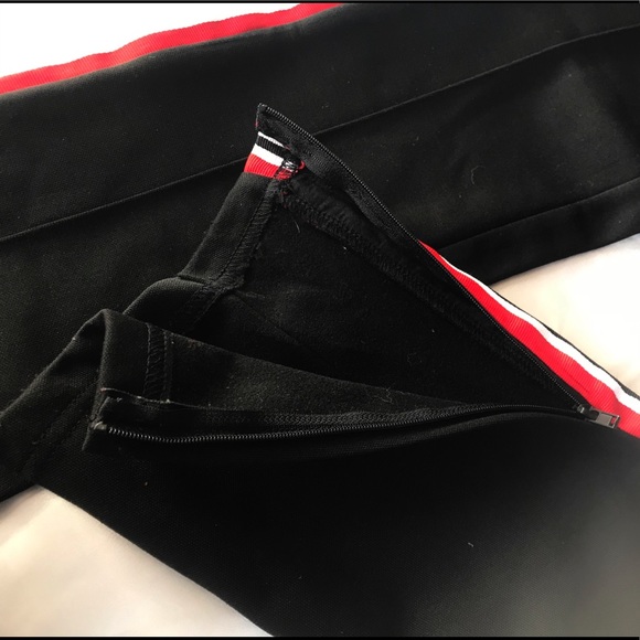 H&M Black with Red & White Stripes Joggers - Picture 5 of 5